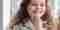 Tween Girl Doing Skincare in Mirror